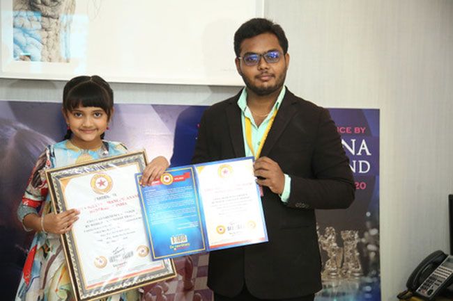 Vidya Nirvana Manchu Anand Holds The Noble Book of World Records As Youngest Chess Traine